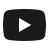 Icone preto do Youtube