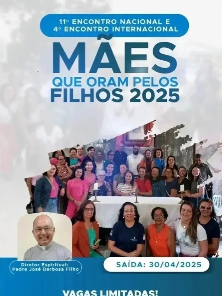 Poster da imagem do grupo de mães que oram pelos filhos